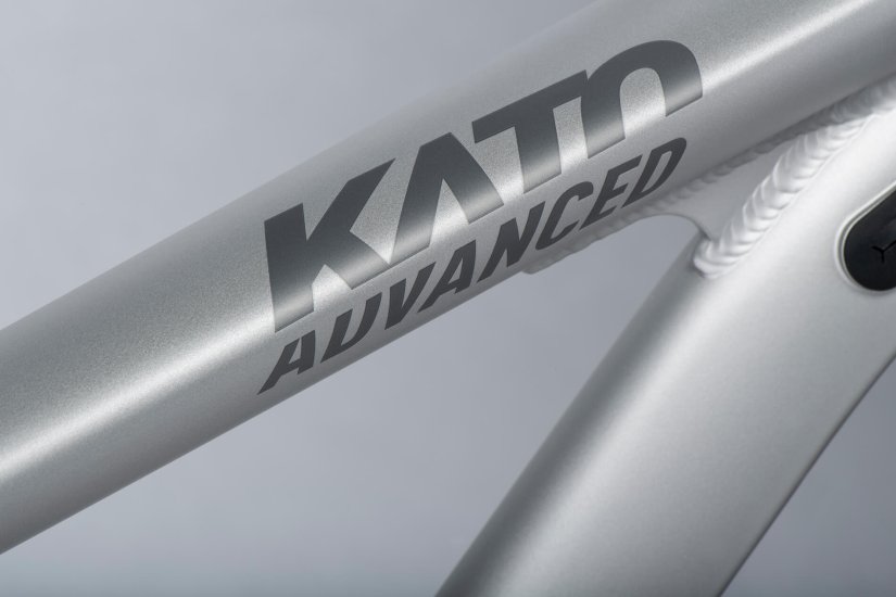 GHOST Kato Advanced 29 Light Grey/Dark Orange Gloss - S