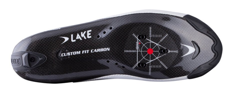 tretry LAKE CX402 Carbon bílo/černé vel.45,5 Speedplay