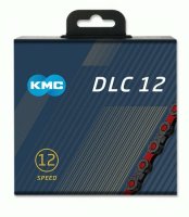 řetěz KMC DLC 12 červeno/černý v krabičce