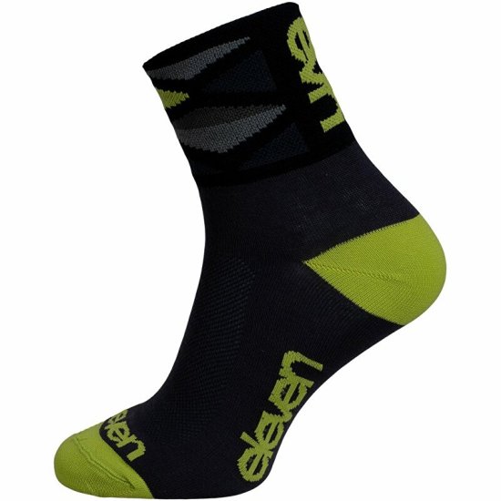 ponožky ELEVEN Howa Rhomb Green vel. 8-10 (L) černé/zelené