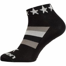 ponožky ELEVEN Luca STAR WHITE vel. 5- 7 (M) černé/bílé