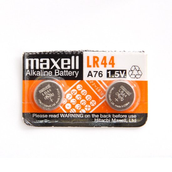 Baterie knoflíková 13 GA/LR44 Alkalika Maxell blistr 2 ks