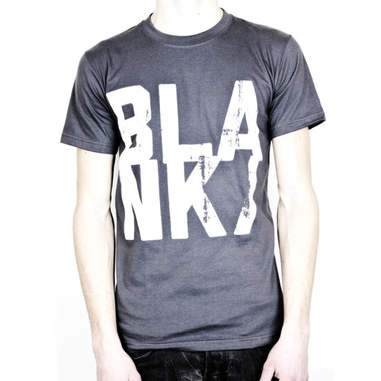 Tričko BLANK Faded Slash - grey, XL