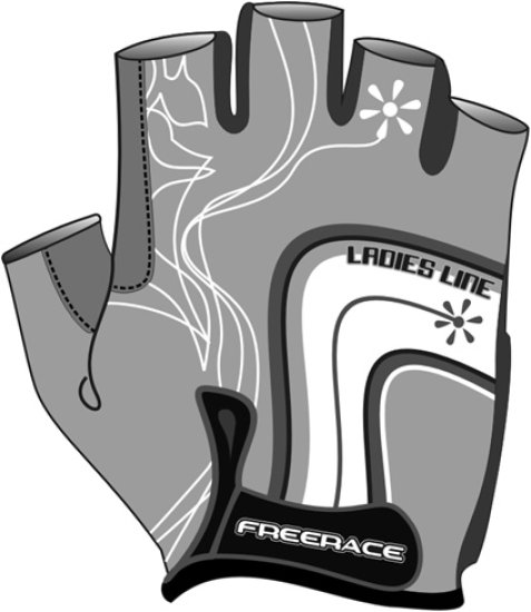 rukavice MAX1 Lycra lady XS  šedé