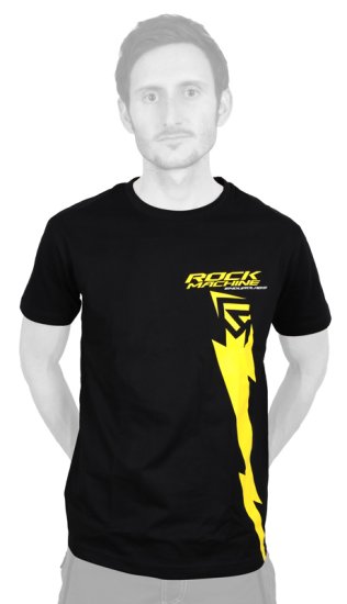 tričko ROCK MACHINE pánské černé vel. XL logo Enduro