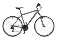AUTHOR Compact 2021 18" stříbrná-matná/zelená krosové kolo