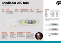 Čelovka Bandicoot 250L RUN - Coral