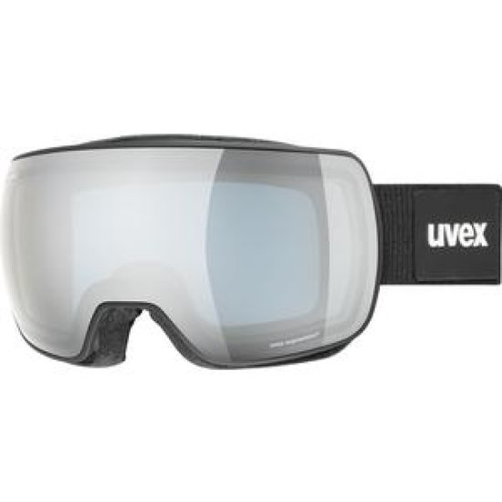 lyžařské brýle UVEX  COMPACT FM, black mat dl/silver-blue(2230) Uni