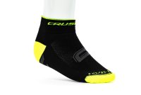 Crussis Cyklistické ponožky CRUSSIS, černo / žluté
